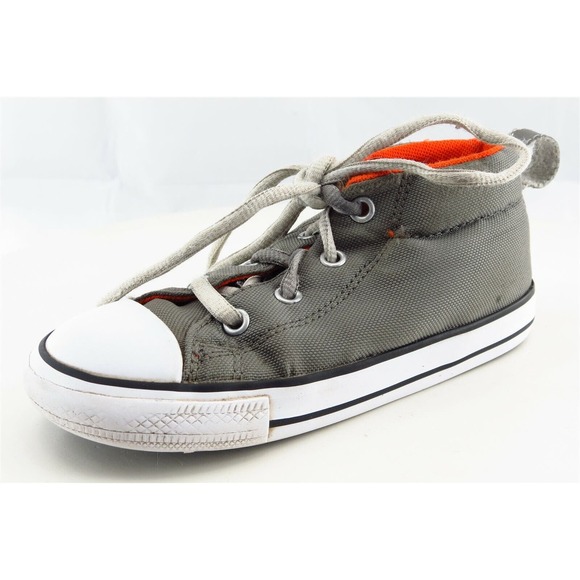 Converse All Star Toddler‎ Sz 10 Medium Gray High-Top Fabric Unisex - Picture 1 of 6